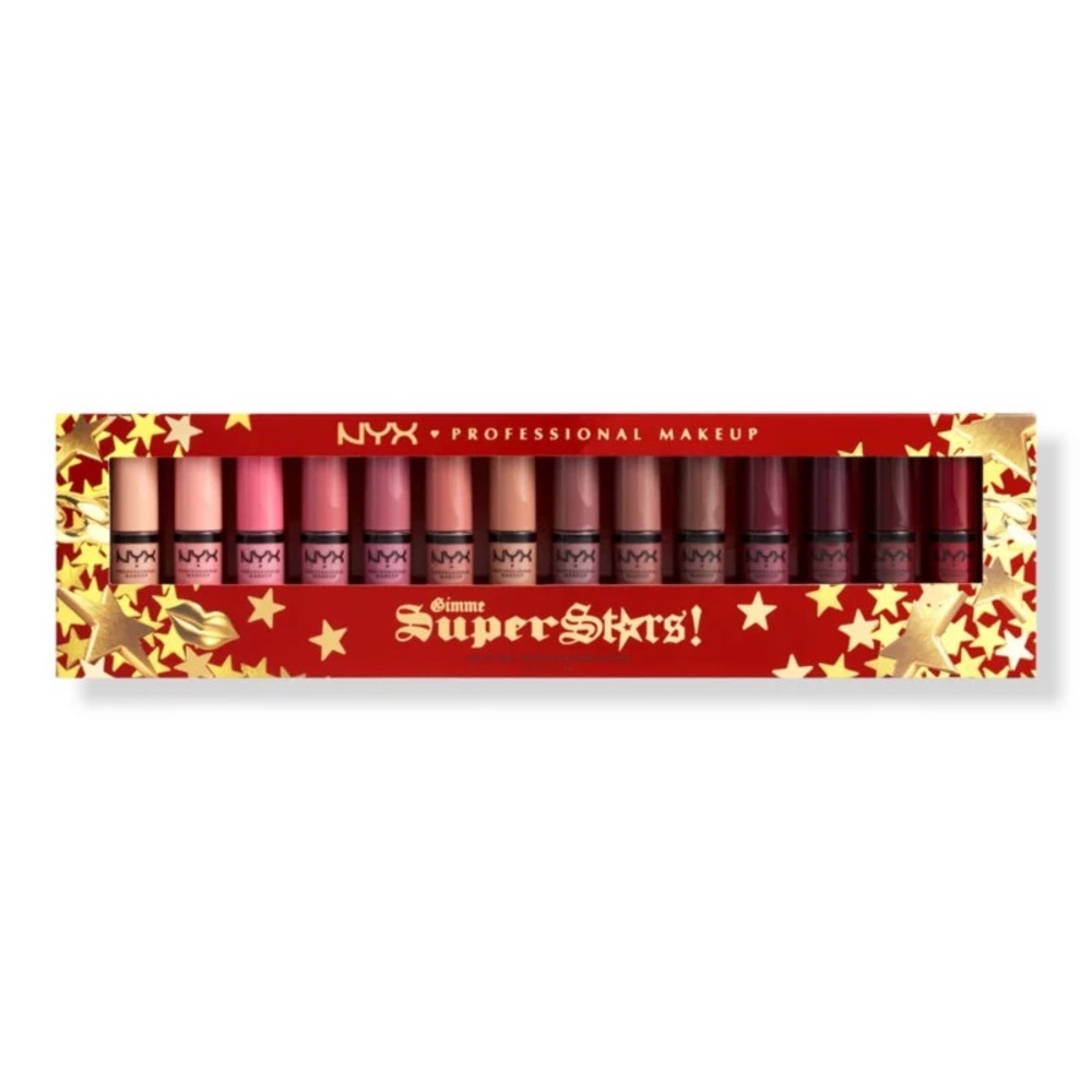 Nyx superstar set of 14 full size butter lip glosses